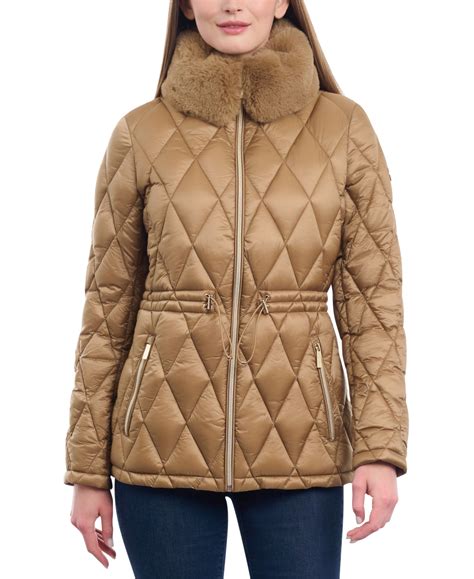 michael kors camel|michael kors anorak jacket women.